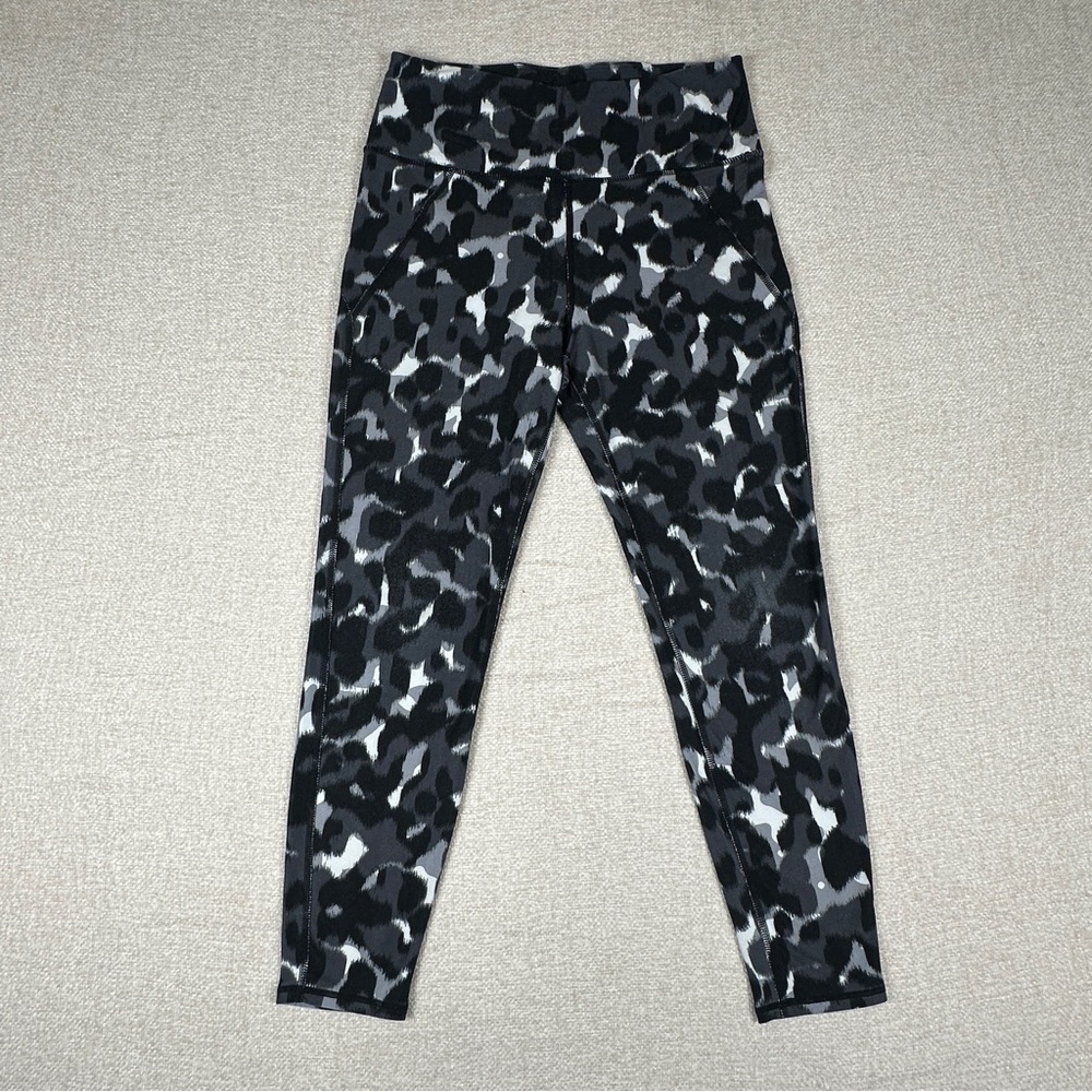 Betsey Johnson Black White Abstract Print Leggings Womens Stretch Pants